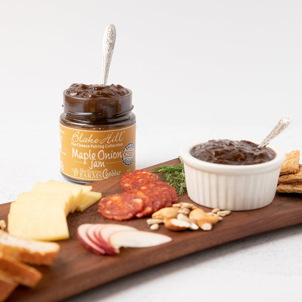 Cheese Board with Maple Onion Jam