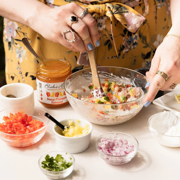 Mango Pineapple Habanero Shrimp Salad