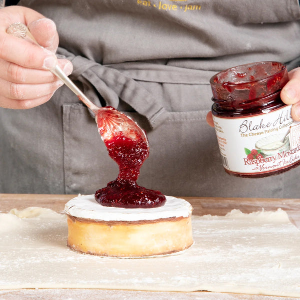 Baked Harbison with Raspberry Mostarda