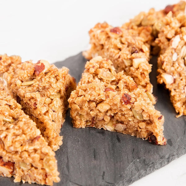 Gooey British Flapjacks with Fig, Pear & Honey