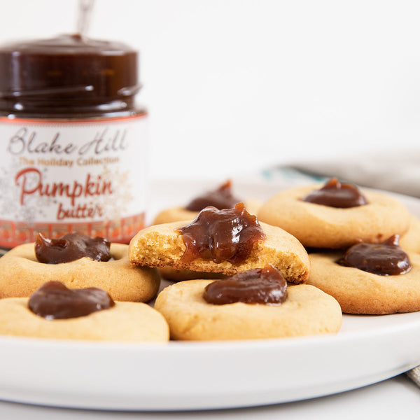Pumpkin Maple Thumbprint Cookies
