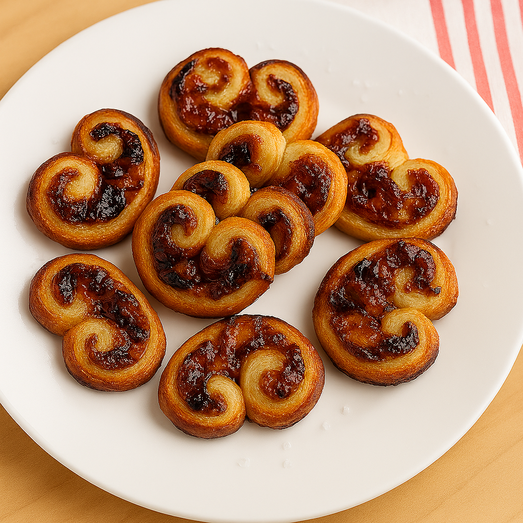 PEPPER JELLY PROSCIUTTO BRIE PALMIERS