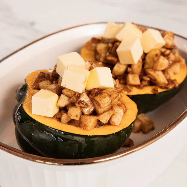Stuffed Acorn Squash with Lemon Jam