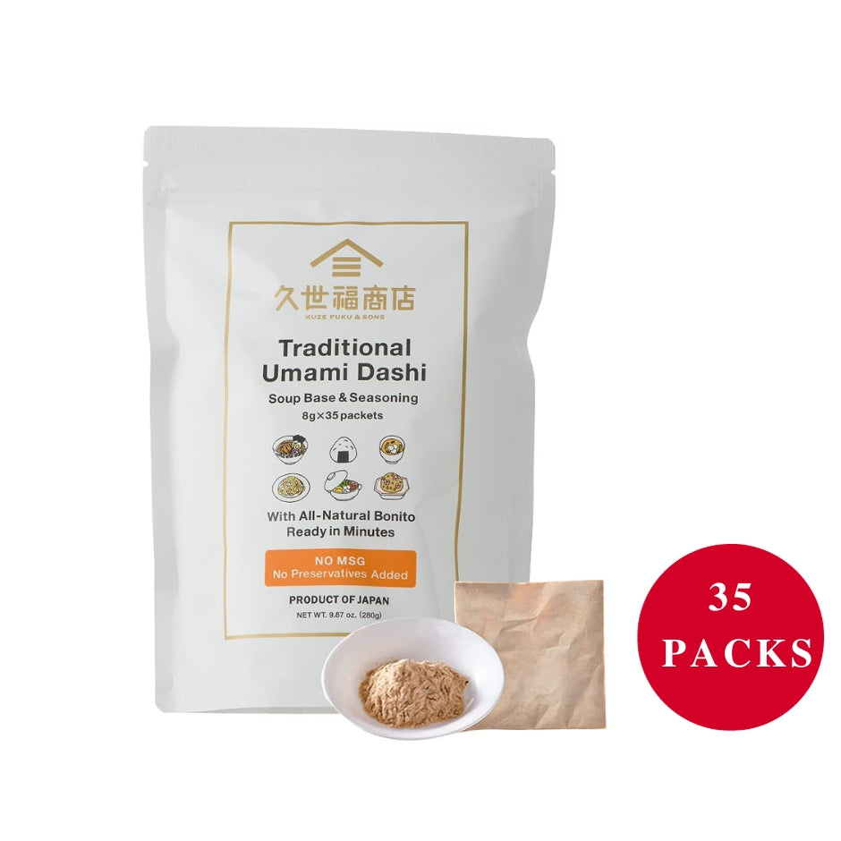 Kuze Fuku Traditional Umami Dashi Soup Base & Seasoning 35-packet 9.87