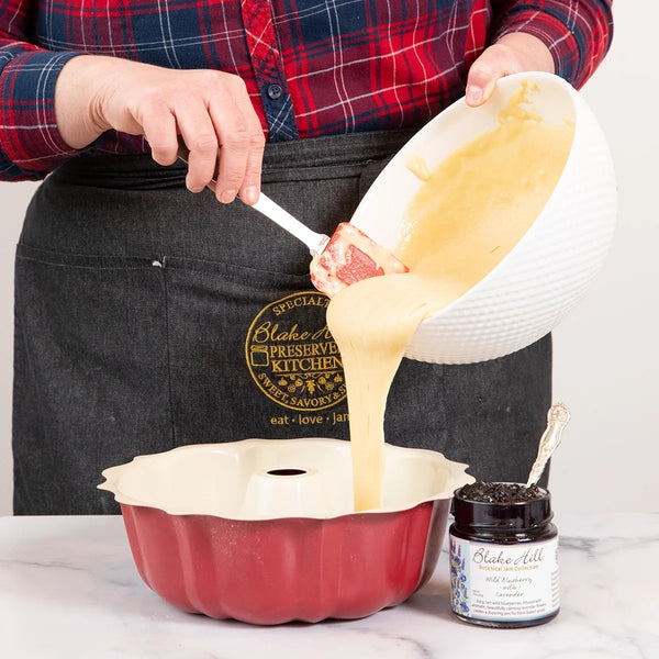 Blueberry Lavender Botanical Bundt Cake
