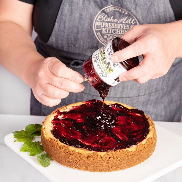 Black Currant with Wild Mint Cheesecake